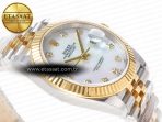 Rolex Datejust 126331 41mm 904L SS/YG Clean 1:1 Best Edition MOP Diamond Dial on Jubilee Bracelet VR3235 - Görsel 7