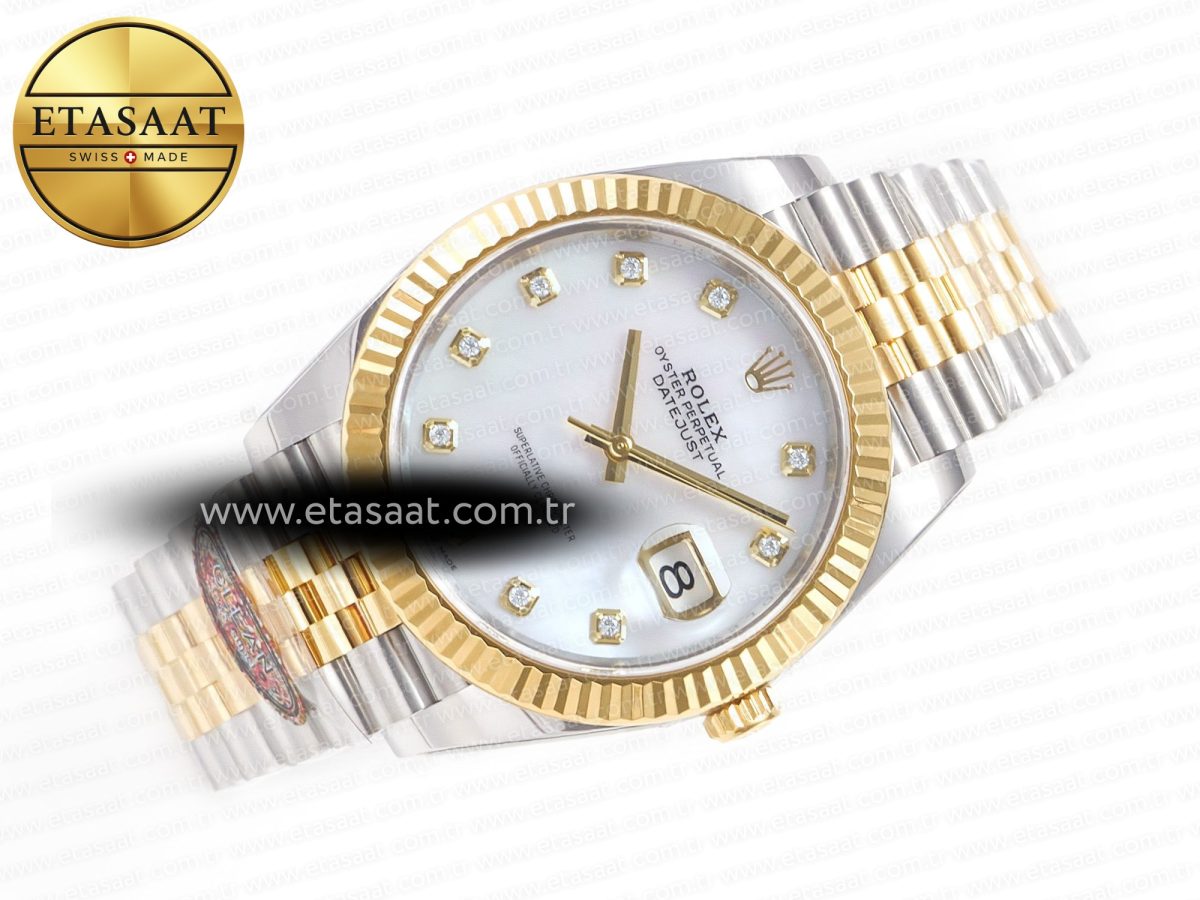 Rolex Datejust 126331 41mm 904L SS/YG Clean 1:1 Best Edition MOP Diamond Dial on Jubilee Bracelet VR3235 - Görsel 8
