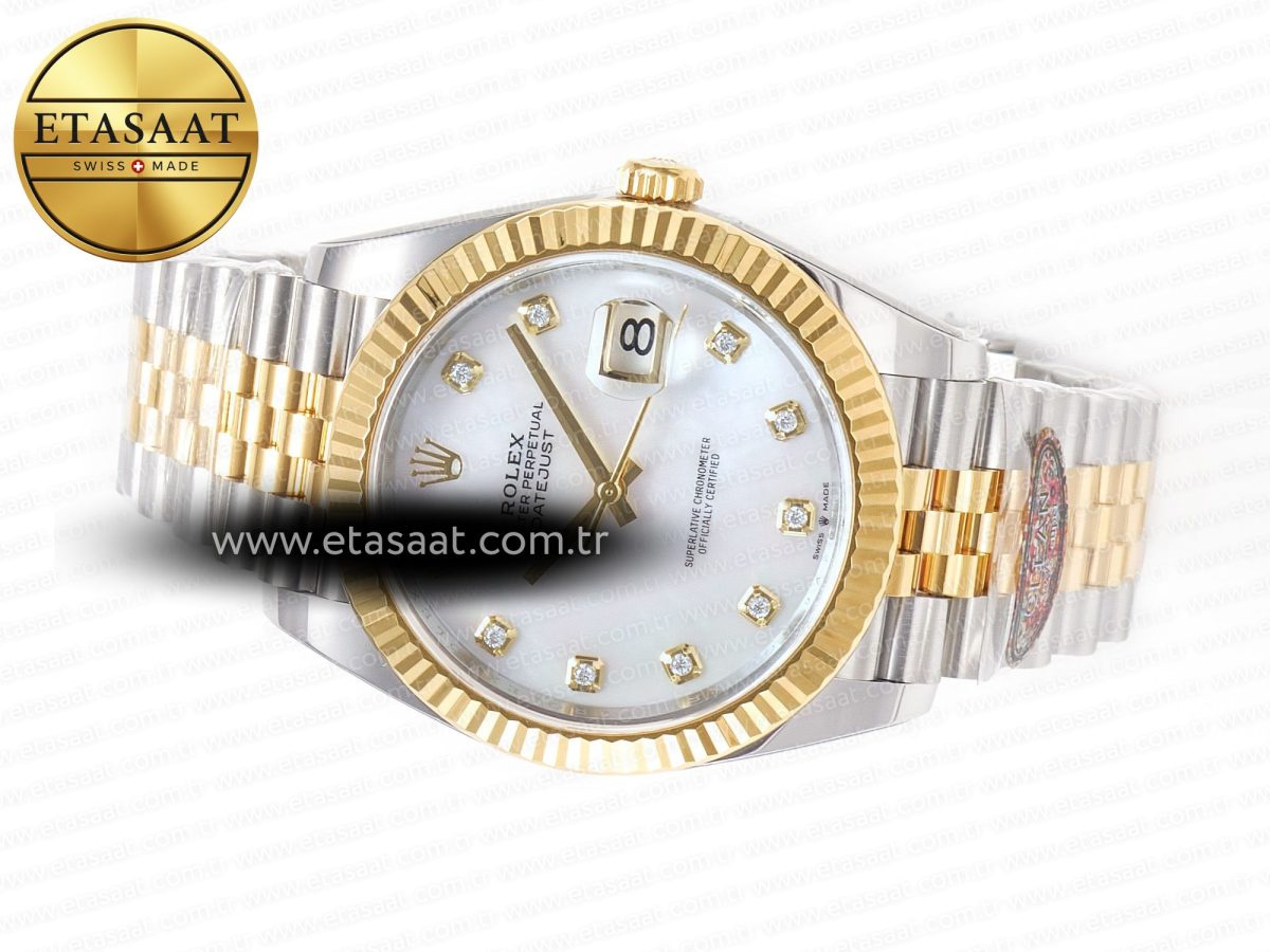Rolex Datejust 126331 41mm 904L SS/YG Clean 1:1 Best Edition MOP Diamond Dial on Jubilee Bracelet VR3235 - Görsel 9