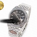 Rolex DateJust 126334 904L SS Clean Best Edition Gray Rhodium Dial on Jubilee Bracelet S3235