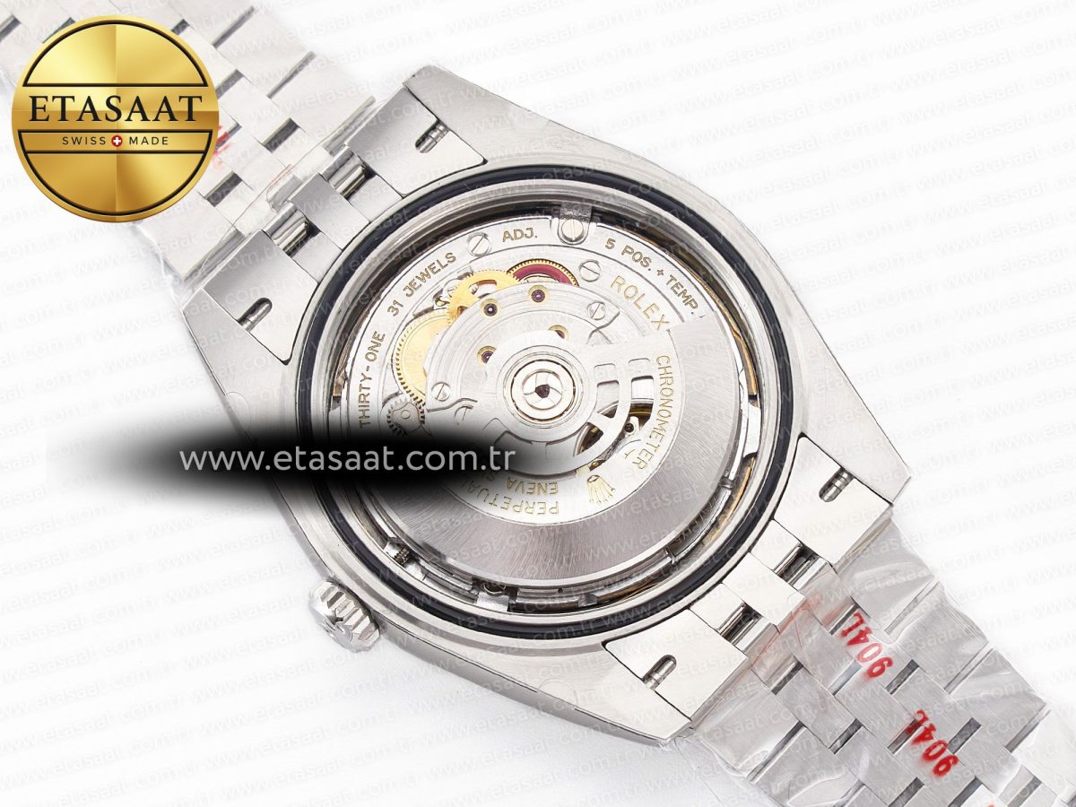 Rolex DateJust 126334 904L SS Clean Best Edition Gray Rhodium Dial on Jubilee Bracelet S3235 - Görsel 18