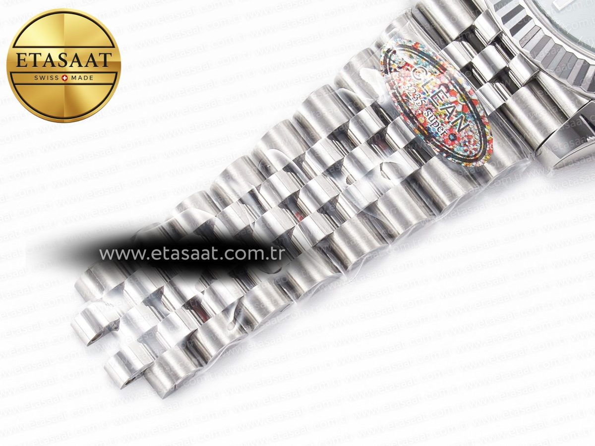 Rolex DateJust 126334 904L SS Clean Best Edition Gray Rhodium Dial on Jubilee Bracelet S3235 - Görsel 25