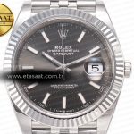 Rolex Datejust 126334 Clean Gri Rhodium Jubilee S3235 Eta Saat - Görsel 3 - 1:1 Süper Klon Saat