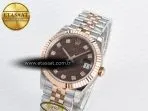 Rolex DateJust 31 278271 ARF 1:1 Best Edition 904L Steel Brown Diamonds Dial on SS/RG Jubilee Bracelet ETA 2688