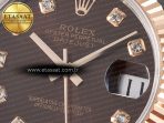 Rolex DateJust 31 278271 ARF 1:1 Best Edition 904L Steel Brown Diamonds Dial on SS/RG Jubilee Bracelet ETA 2688 - Görsel 10