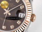 Rolex DateJust 31 278271 ARF 1:1 Best Edition 904L Steel Brown Diamonds Dial on SS/RG Jubilee Bracelet ETA 2688 - Görsel 11