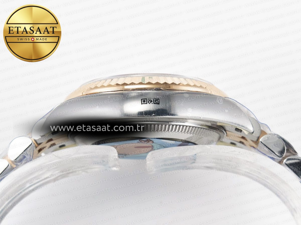 Rolex DateJust 31 278271 ARF 1:1 Best Edition 904L Steel Brown Diamonds Dial on SS/RG Jubilee Bracelet ETA 2688 - Görsel 14