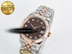 Rolex DateJust 31 278271 ARF 1:1 Best Edition 904L Steel Brown Diamonds Dial on SS/RG Jubilee Bracelet ETA 2688 - Görsel 2