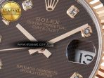 Rolex DateJust 31 278271 ARF 1:1 Best Edition 904L Steel Brown Diamonds Dial on SS/RG Oyster Bracelet ETA 2688 - Görsel 10