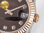 Rolex DateJust 31 278271 ARF 1:1 Best Edition 904L Steel Brown Diamonds Dial on SS/RG Oyster Bracelet ETA 2688 - Görsel 11