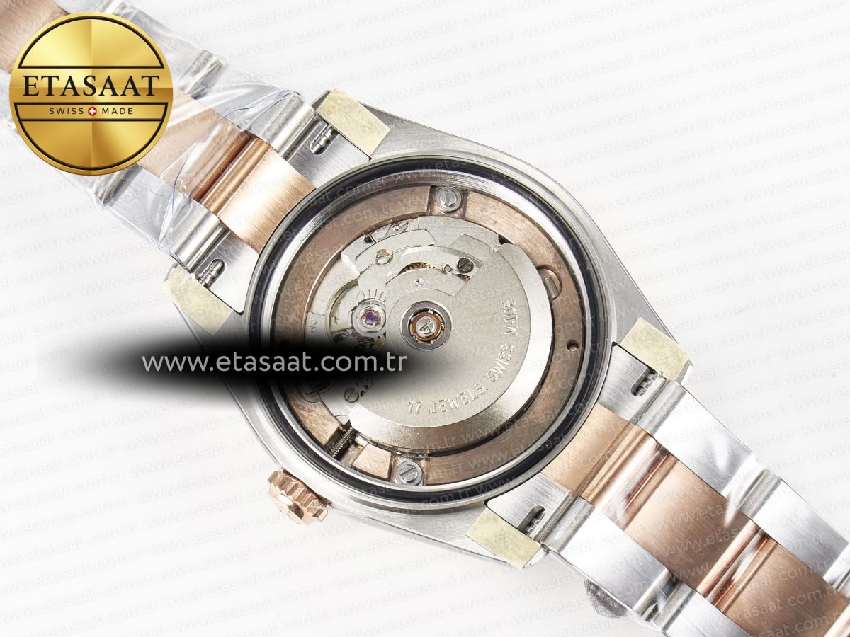 Rolex DateJust 31 278271 ARF 1:1 Best Edition 904L Steel Brown Diamonds Dial on SS/RG Oyster Bracelet ETA 2688 - Görsel 19