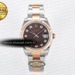 Rolex Datejust 31 278271 ARF Kahve Pırlantalı 2688 11 Eta Saat - Görsel 3 - 1:1 Süper Klon Saat