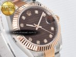 Rolex DateJust 31 278271 ARF 1:1 Best Edition 904L Steel Brown Diamonds Dial on SS/RG Oyster Bracelet ETA 2688 - Görsel 5