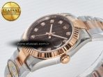 Rolex DateJust 31 278271 ARF 1:1 Best Edition 904L Steel Brown Diamonds Dial on SS/RG Oyster Bracelet ETA 2688 - Görsel 6