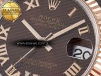 Rolex DateJust 31 278271 ARF 1:1 Best Edition 904L Steel Brown Roman Diamonds Dial on SS/RG Jubilee Bracelet ETA 2688 - Görsel 10