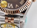 Rolex DateJust 31 278271 ARF 1:1 Best Edition 904L Steel Brown Roman Diamonds Dial on SS/RG Jubilee Bracelet ETA 2688 - Görsel 13