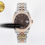Rolex Datejust 31 278271 ARF Kahve Roma Pırlantalı 2688 Eta Saat - Görsel 3 - 1:1 Süper Klon Saat
