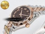 Rolex DateJust 31 278271 ARF 1:1 Best Edition 904L Steel Brown Roman Diamonds Dial on SS/RG Jubilee Bracelet ETA 2688 - Görsel 6