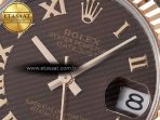 Rolex DateJust 31 278271 ARF 1:1 Best Edition 904L Steel Brown Roman Diamonds Dial on SS/RG Oyster Bracelet ETA 2688 - Görsel 10