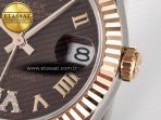 Rolex DateJust 31 278271 ARF 1:1 Best Edition 904L Steel Brown Roman Diamonds Dial on SS/RG Oyster Bracelet ETA 2688 - Görsel 11