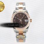 Rolex Datejust 31 278271 ARF Kahve Roma Pırlantalı 2688 11 Eta Saat - Görsel 3 - 1:1 Süper Klon Saat
