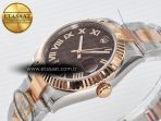 Rolex DateJust 31 278271 ARF 1:1 Best Edition 904L Steel Brown Roman Diamonds Dial on SS/RG Oyster Bracelet ETA 2688 - Görsel 6