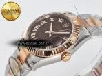Rolex DateJust 31 278271 ARF 1:1 Best Edition 904L Steel Brown Roman Diamonds Dial on SS/RG Oyster Bracelet ETA 2688 - Görsel 6