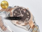 Rolex DateJust 31 278271 ARF 1:1 Best Edition 904L Steel Brown Roman Diamonds Dial on SS/RG Oyster Bracelet ETA 2688 - Görsel 7