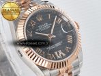 Rolex DateJust 31 278271 ARF 1:1 Best Edition 904L Steel Gray Roman Diamonds Dial on SS/RG Jubilee Bracelet ETA 2688 - Görsel 5