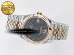 Rolex DateJust 31 278271 ARF 1:1 Best Edition 904L Steel Gray Roman Diamonds Dial on SS/RG Jubilee Bracelet ETA 2688 - Görsel 9