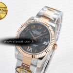 Rolex DateJust 31 278271 ARF 1:1 Best Edition 904L Steel Gray Roman Diamonds Dial on SS/RG Oyster Bracelet ETA 2688