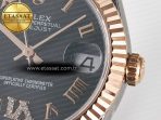 Rolex DateJust 31 278271 ARF 1:1 Best Edition 904L Steel Gray Roman Diamonds Dial on SS/RG Oyster Bracelet ETA 2688 - Görsel 11