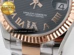 Rolex DateJust 31 278271 ARF 1:1 Best Edition 904L Steel Gray Roman Diamonds Dial on SS/RG Oyster Bracelet ETA 2688 - Görsel 12