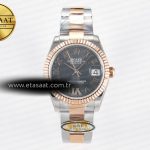Rolex Datejust 31 278271 ARF Gri Roma Pırlanta Oyster 2688 Eta Saat - Görsel 3 - 1:1 Süper Klon Saat