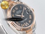 Rolex DateJust 31 278271 ARF 1:1 Best Edition 904L Steel Gray Roman Diamonds Dial on SS/RG Oyster Bracelet ETA 2688 - Görsel 5