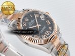 Rolex DateJust 31 278271 ARF 1:1 Best Edition 904L Steel Gray Roman Diamonds Dial on SS/RG Oyster Bracelet ETA 2688 - Görsel 7