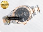 Rolex DateJust 31 278271 ARF 1:1 Best Edition 904L Steel Gray Roman Diamonds Dial on SS/RG Oyster Bracelet ETA 2688 - Görsel 8