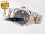 Rolex DateJust 31 278271 ARF 1:1 Best Edition 904L Steel Gray Roman Diamonds Dial on SS/RG Oyster Bracelet ETA 2688 - Görsel 9