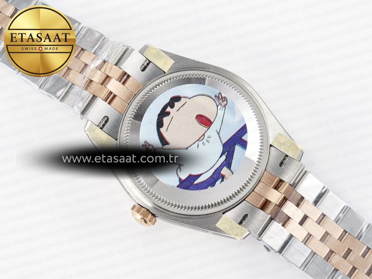 Rolex DateJust 31 278271 ARF 1:1 Best Edition 904L Steel Purple Diamonds Dial on SS/RG Jubilee Bracelet ETA 2688 - Görsel 17