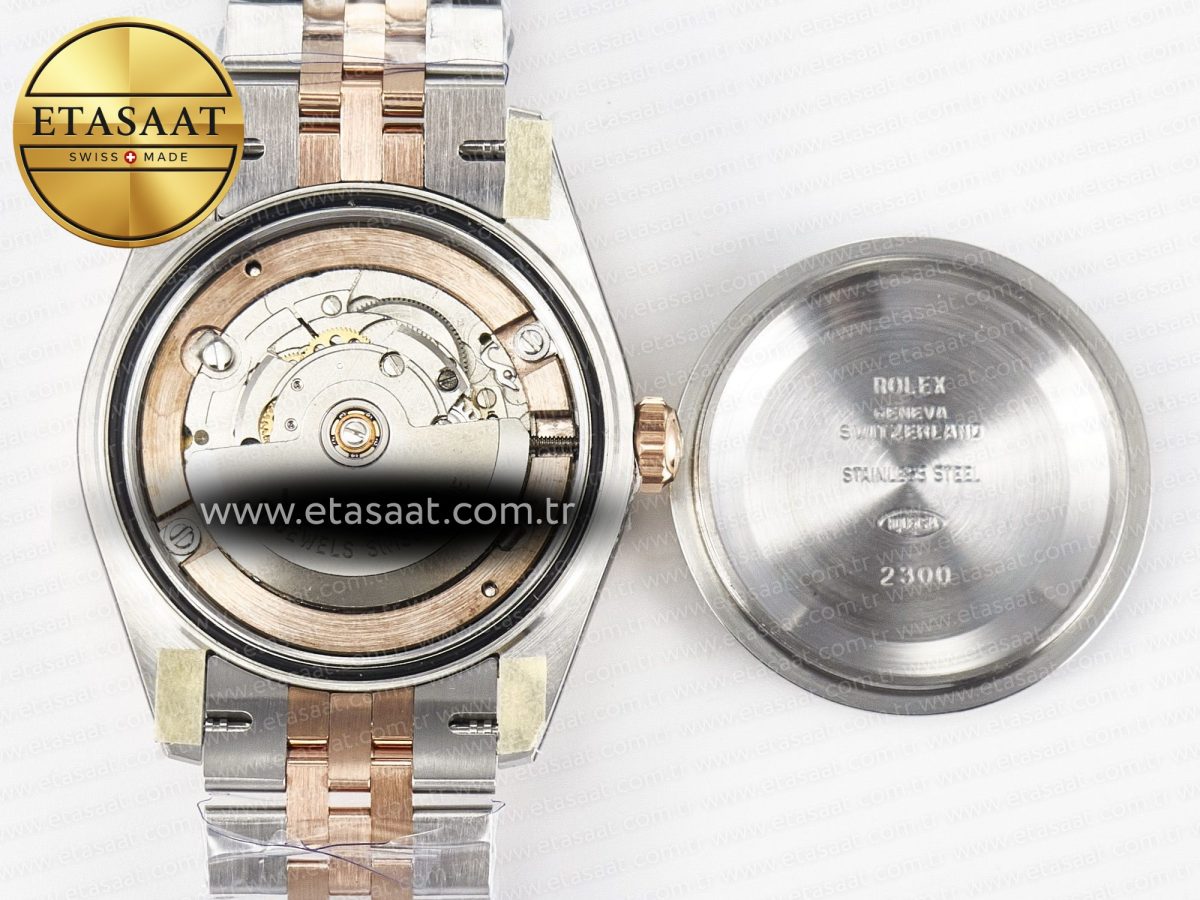Rolex DateJust 31 278271 ARF 1:1 Best Edition 904L Steel Purple Diamonds Dial on SS/RG Jubilee Bracelet ETA 2688 - Görsel 18