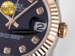 Rolex DateJust 31 278271 ARF 1:1 Best Edition 904L Steel Purple Diamonds Dial on SS/RG Oyster Bracelet ETA 2688 - Görsel 11