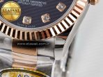 Rolex DateJust 31 278271 ARF 1:1 Best Edition 904L Steel Purple Diamonds Dial on SS/RG Oyster Bracelet ETA 2688 - Görsel 13