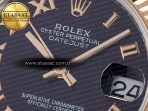 Rolex DateJust 31 278271 ARF 1:1 Best Edition 904L Steel Purple Roman Diamonds Dial on SS/RG Jubilee Bracelet ETA 2688 - Görsel 10