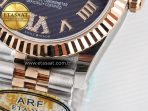 Rolex DateJust 31 278271 ARF 1:1 Best Edition 904L Steel Purple Roman Diamonds Dial on SS/RG Jubilee Bracelet ETA 2688 - Görsel 13