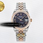 Rolex Datejust 31 278271 ARF Mor Roma Pırlantalı 2688 Eta Saat - Görsel 3 - 1:1 Süper Klon Saat