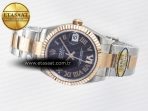 Rolex DateJust 31 278271 ARF 1:1 Best Edition 904L Steel Purple Roman Diamonds Dial on SS/RG Oyster Bracelet ETA 2688 - Görsel 9