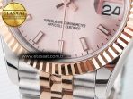 Rolex DateJust 31 278271 ARF 1:1 Best Edition 904L Steel RG Dial Stick Marker on SS/RG Jubilee Bracelet ETA 2688 - Görsel 12