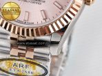 Rolex DateJust 31 278271 ARF 1:1 Best Edition 904L Steel RG Dial Stick Marker on SS/RG Jubilee Bracelet ETA 2688 - Görsel 13