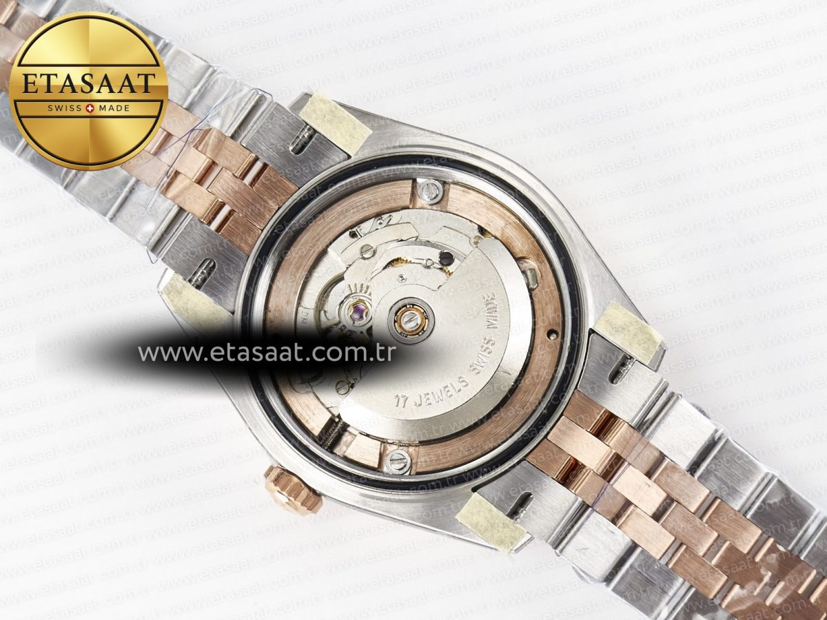Rolex DateJust 31 278271 ARF 1:1 Best Edition 904L Steel RG Dial Stick Marker on SS/RG Jubilee Bracelet ETA 2688 - Görsel 19