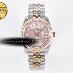 Rolex Datejust 31 278271 ARF Pembe Altın Kadran Çizgi 2688 Eta Saat - Görsel 3 - 1:1 Süper Klon Saat